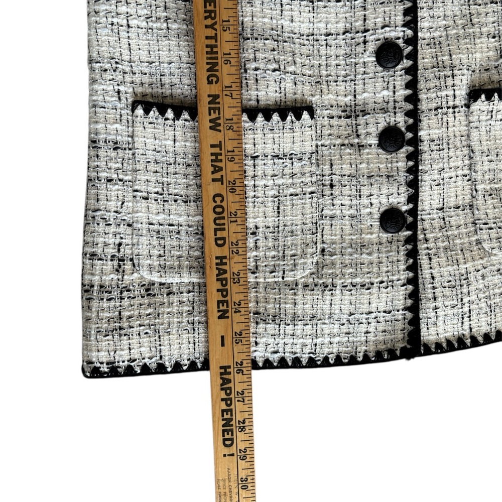 Talbots Ivory and Black Tweed Blazer - Picture 6 of 8